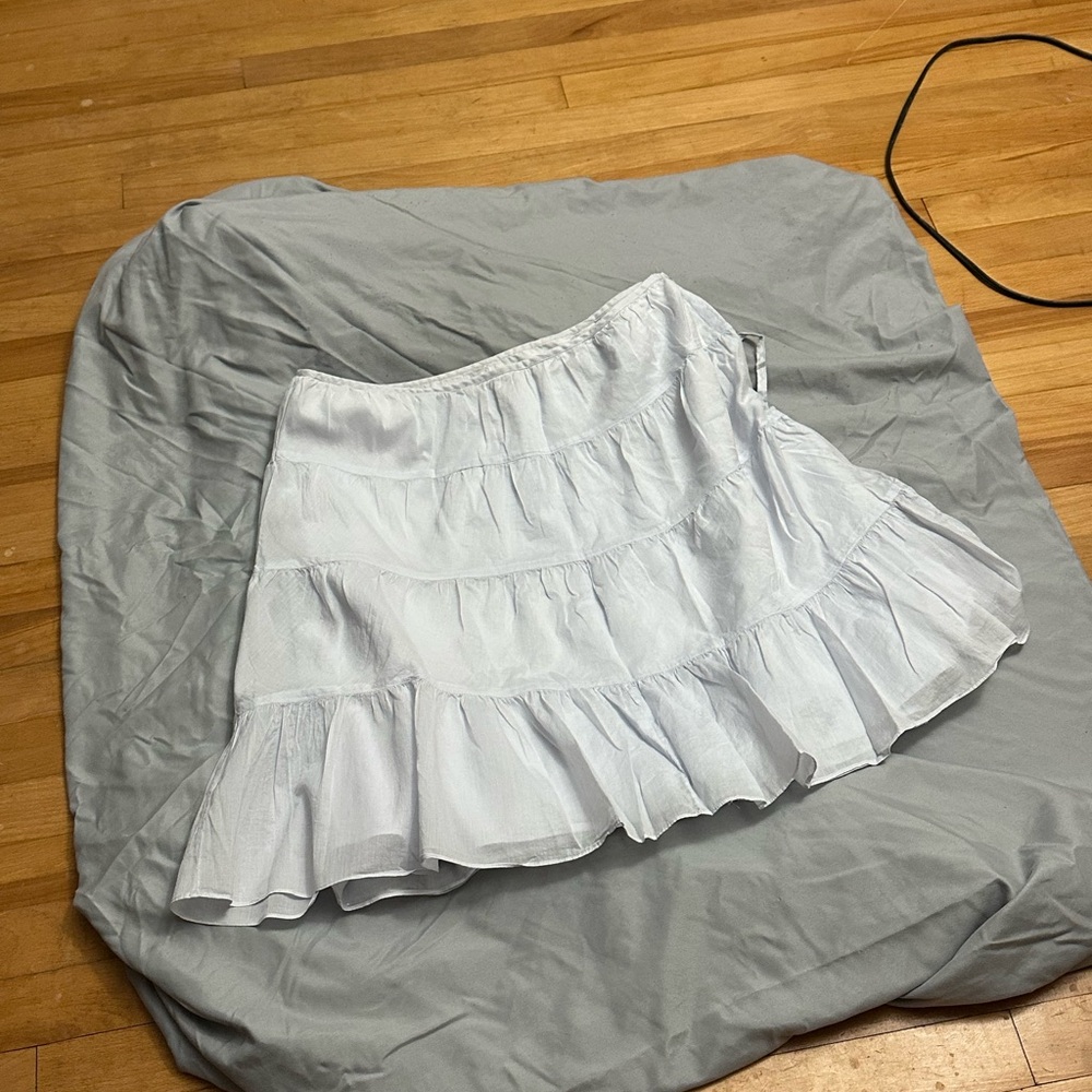 Talbots Soft Blue Tiered Skirt